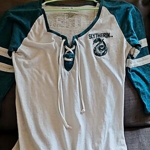 Large White and Green Harry Potter Tee